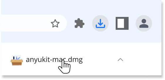 Open the .dmg file